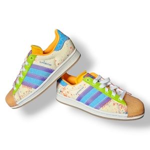 Adidas Originals Paint Splattered S.E.E.D Superstar Sneaker SIZE 7